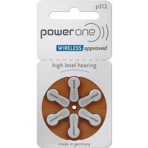 Power One Hearing Aid Batteries Size 312