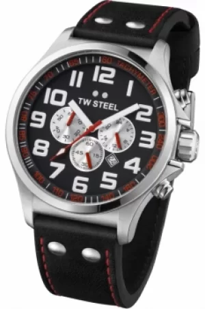 Mens TW Steel Pilot Chronograph 45mm Watch TW0414