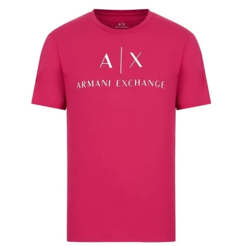 Armani Exchange Logo T-Shirt - Purple