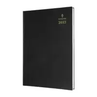 Collins 40 A4 Week to View 2023 Desk Diary - Black