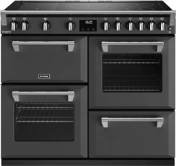 Stoves Richmond Deluxe ST DX RICH D1000Ei RTY AGR Electric Range Cooker with Induction Hob - Anthracite - A Rated
