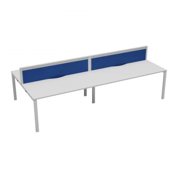 CB 4 Person Bench 1200 x 780 - White Top and White Legs