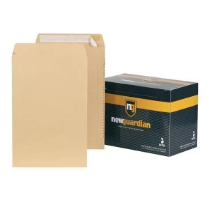 New Guardian No. 98 Heavyweight Pocket Peel and Seal Envelopes 130gsm Manilla Pack of 125