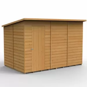 10' x 6' Forest Shiplap Dip Treated Windowless Pent Wooden Shed (3.1m x 2.04m)