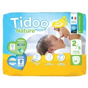 Nappies - Size 2/S (3 - 6kg) - 31s - 93761 - Tidoo