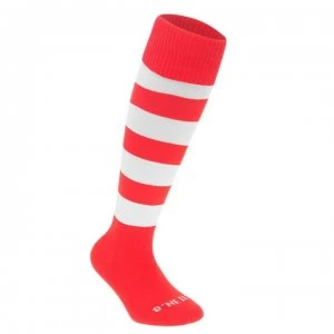 ONeills Football Hoop Socks Junior Boys - Red/White