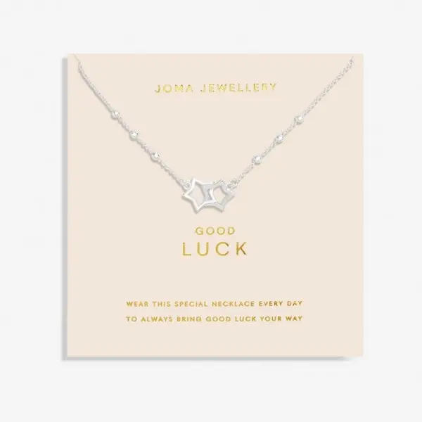 Forever Yours Good Luck Silver Plated 46cm + 5cm Necklace 6717
