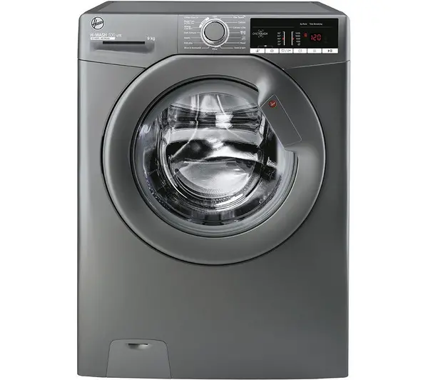 Hoover H-WASH 300 LITE H3W49TAGG4/1-80 9KG Washing Machine with 1400 rpm - Graphite - B Rated