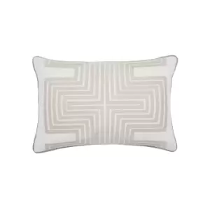 Harlequin Motion Embroidered Cushion 40cm x 60cm, Steel