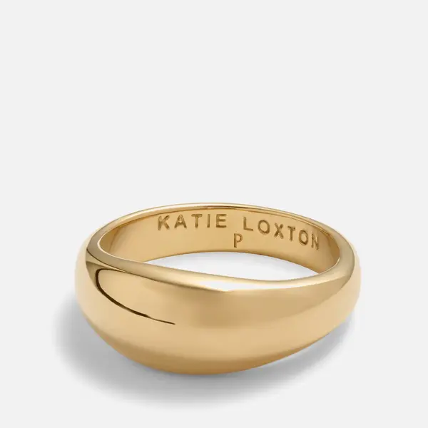 Katie Loxton Womens Aura Dome Ring - Gold - P/Large