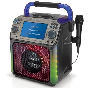 Singing Machine Groove XL - Disco light CDG Karaoke System with Bluetooth and Voice Changer effects - Black