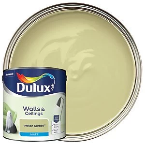 Dulux Walls & Ceilings Melon Sorbet Matt Emulsion Paint 2.5L