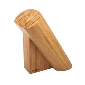 Denby Bamboo 7 Slot Oval Knife Block