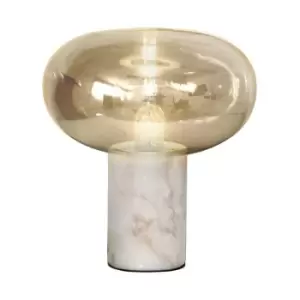 Schuller Fungi Globe Table Lamp White, Amber, E27