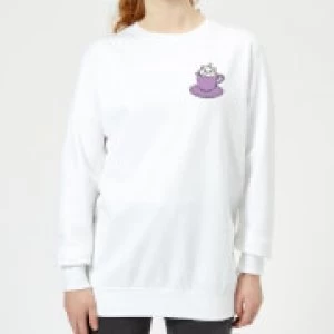 Disney Aristocats Marie Teacup Womens Sweatshirt - White - XXL