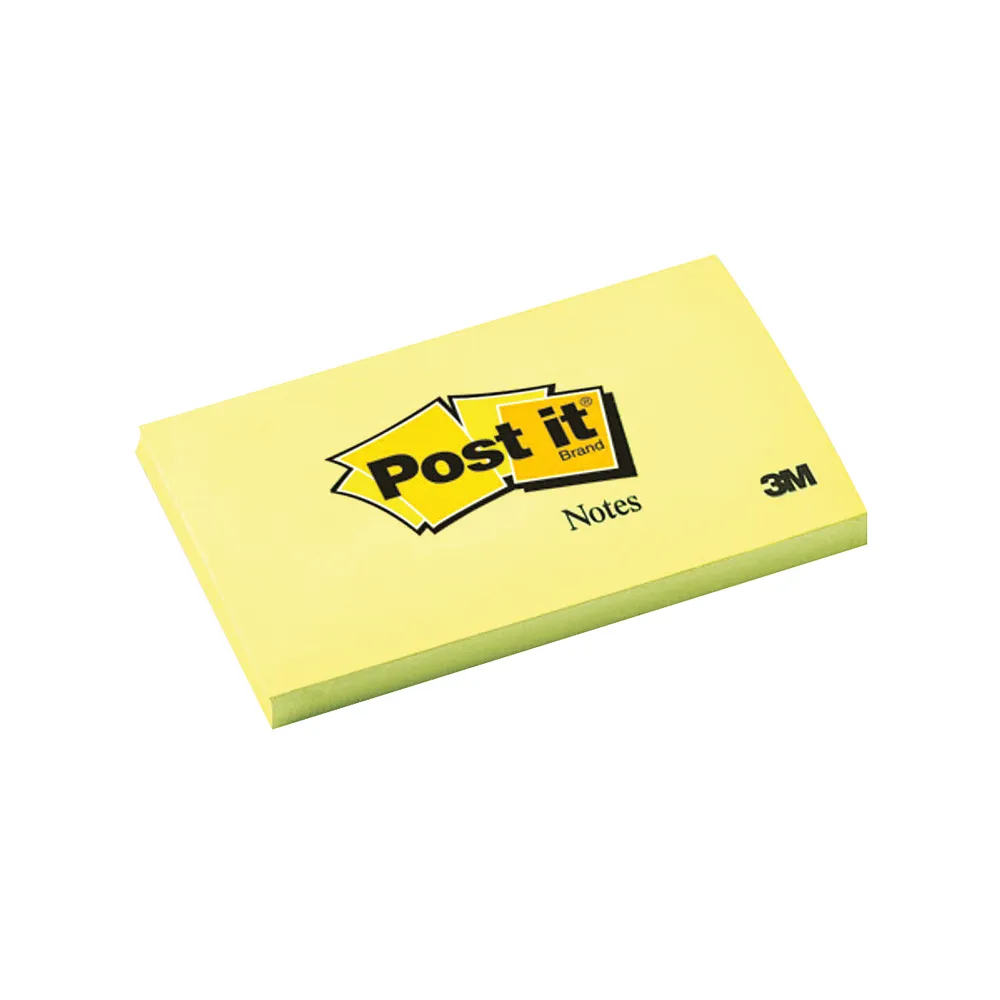 Postit Note 76mm X 127mm Canary Yellow - 12 Pack