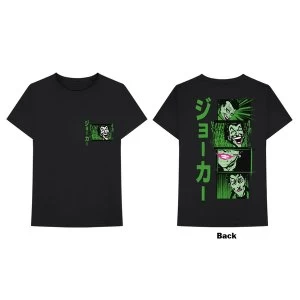 DC Comics - Joker Anime Unisex Large T-Shirt - Black
