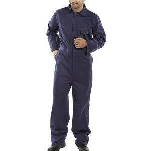 Click Workwear Cotton Drill Boilersuit Navy Blue Size 56 Ref CDBSN56