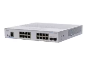 CBS350-16T-E-2G-EU - Managed - L2/L3 - Gigabit Ethernet (10/100/1000) - Rack mounting