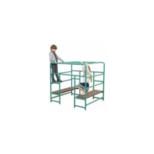Liberty House Toys Kids Climbing Frame with Seating - Green