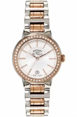 Ladies Rotary Swiss Made Lucerne Midsize Quartz Watch LB90083/02L