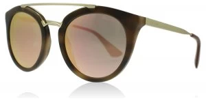 Prada Cinema Sunglasses Striped Dark Brown USG5L2 52mm