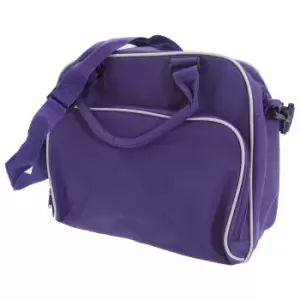 Bagbase Compact Junior Dance Messenger Bag (15 Litres) (One Size) (Purple/Light Grey)