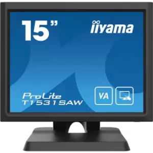 iiyama ProLite T1531SAW-B6 Touch Screen monitor 38.1cm (15") 1024 x 768 pixels Single-touch Multi-user Black