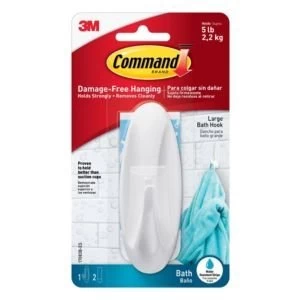 3M Command White Plastic Hook