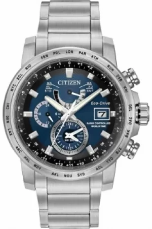 Mens Citizen World Time A-T Alarm Watch AT9070-51L