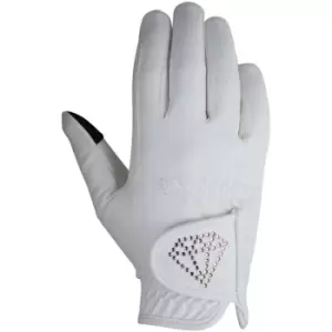 HY - Childrens/Kids Cadiz Riding Gloves (s) (White) - White