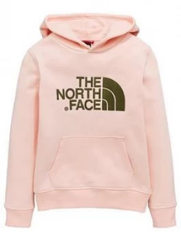Boys The North Face Girls Drew Peak Hoodie Pink Size S7 8 Years