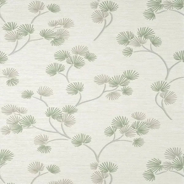 FINE DECOR Fine Decor - Kira Trail Green Grey Wallpaper Modern Contemporary Textured Vinyl WL-FD43310