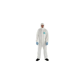 Coverall with Hood White 2X Large - Microgard