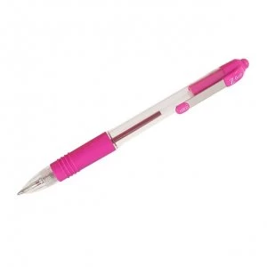 Zebra Z Grip Pink 1.0mm Pen PK12