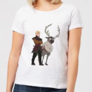 Frozen 2 Sven And Kristoff Womens T-Shirt - White - M