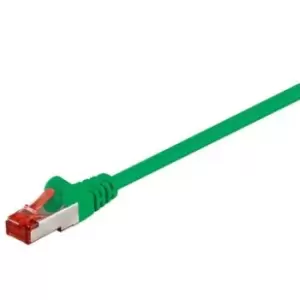 Goobay RJ45 S/FTP CAT 6 Network Cable - 0.5m - Green