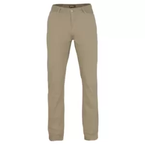 Asquith & Fox Mens Slim Fit Cotton Chino Trousers (SR) (Khaki)