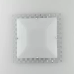 GLAMOUR LED Semi Flush Light White 1700lm 4000K 35x35cm