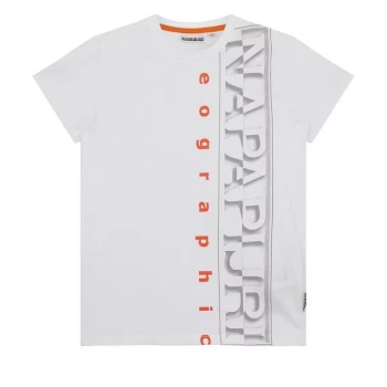 Napapijri Sadyr Logo T Shirt - White 002