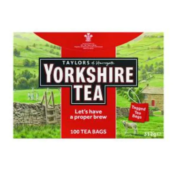 Yorkshire Tea String & Tagged 100x Tea Bags