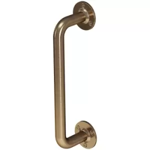 Rothley - Grab Rail Antique Brass Bathroom Outdoor Support Handle Disability Aid - Brass