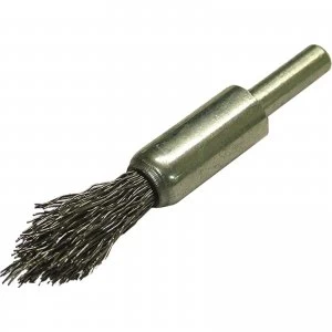 Faithfull Point End Crimped Wire Brush 12mm 6mm Shank