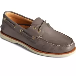 Sperry Mens Gold A/O 2 Eye Leather Lace Up Boat Shoes UK Size 8 (EU 42)