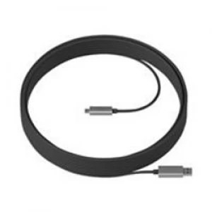 10m Strong USB A USB C Cable Graphite