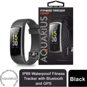 Aquarius AQ126 Waterproof Bluetooth Fitness Tracker With HRM and BPM - Black