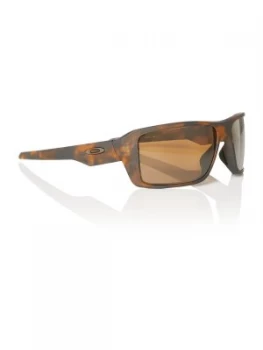 Oakley Matte tortoise OO9380 DOUBLE EDGE rectangle sunglasses Green Brown