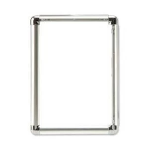 5 Star Facilities A1 Clip Display Frame Aluminium with Fixings Front Loading 594x13x841 Silver