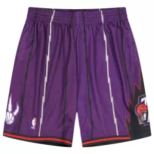 Mitchell And Ness Nba Toronto Raptors Swingman Shorts, Purple White, Male, Shorts, SMSHGS18255-TRAPURP9