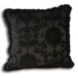 Riva Home Hanover Cushion Cover (45x45cm) (Black) - Black